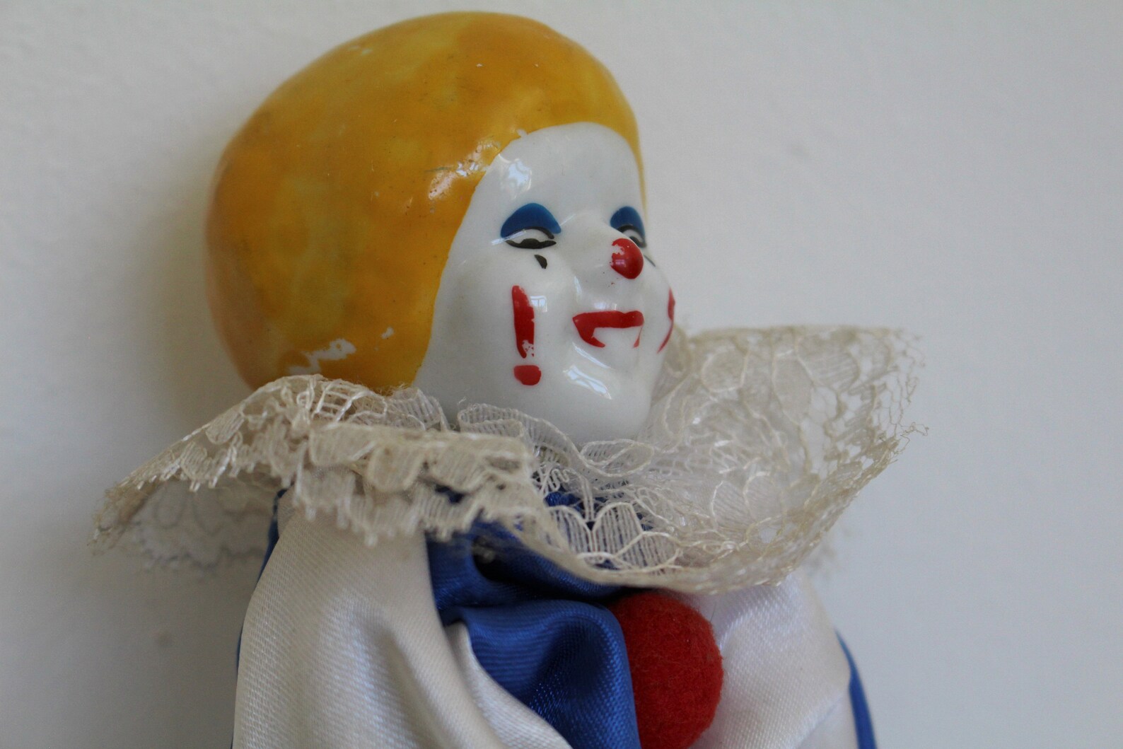 Creepy Clown Ornament Vintage 1980s Porcelain Statue Etsy
