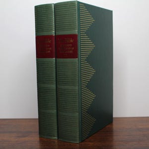 La Biblia diseñada para ser leída como literatura en dos volúmenes por Ernest Sutherland Bates - Folio Society, 1970 - Antiguo y Nuevo Testamento