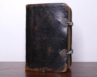 1682 King James Bible (Royal Patent) - Original Calf & Silver Clasps - Scottish Psalms - 188 Engravings