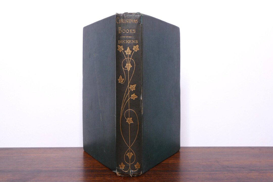 Christmas Books by Charles Dickens Antique Victorian Hardcover