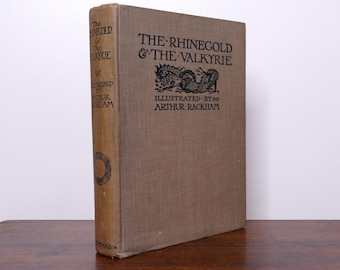 El oro del Rin y la valquiria de Richard Wagner, ilustraciones de Arthur Rackham - El anillo de Niblung - c1920, Heinemann - Láminas con punta