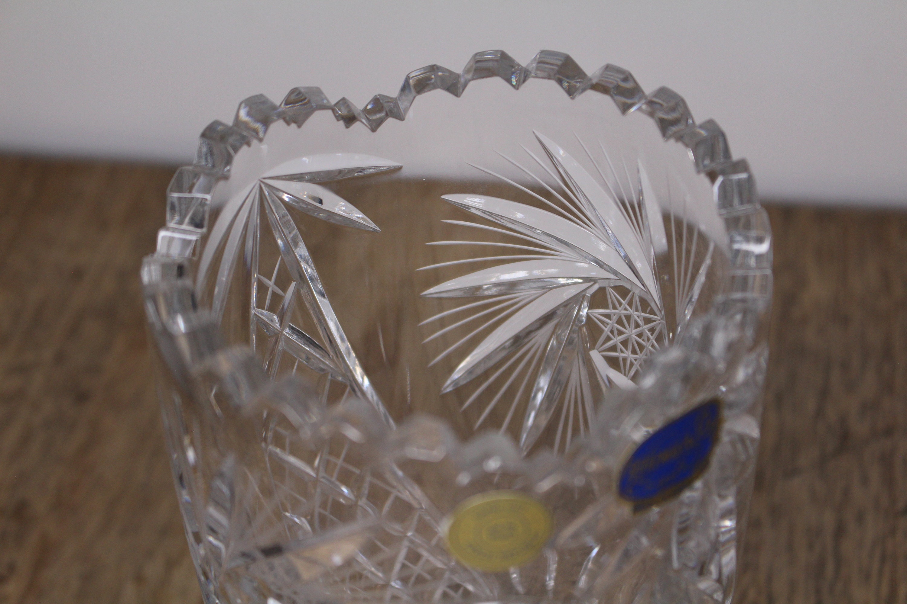 すずらん　チェコ製　ボヘミアクリスタル　TOP CRYSTAL VASE s-l1200.jpg