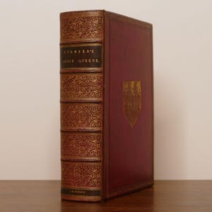 1869 Faerie Queene by Edmund Spenser | Edward Corbould Illustrations | Fine Red Gilt Armorial Binding | Gilt Edges