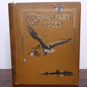 Grimms&#39; Fairy Tales - Antique c1904 Decorative Edition with Original Illustrations - Nister/Dutton, Printed in Bavaria - Rare Book