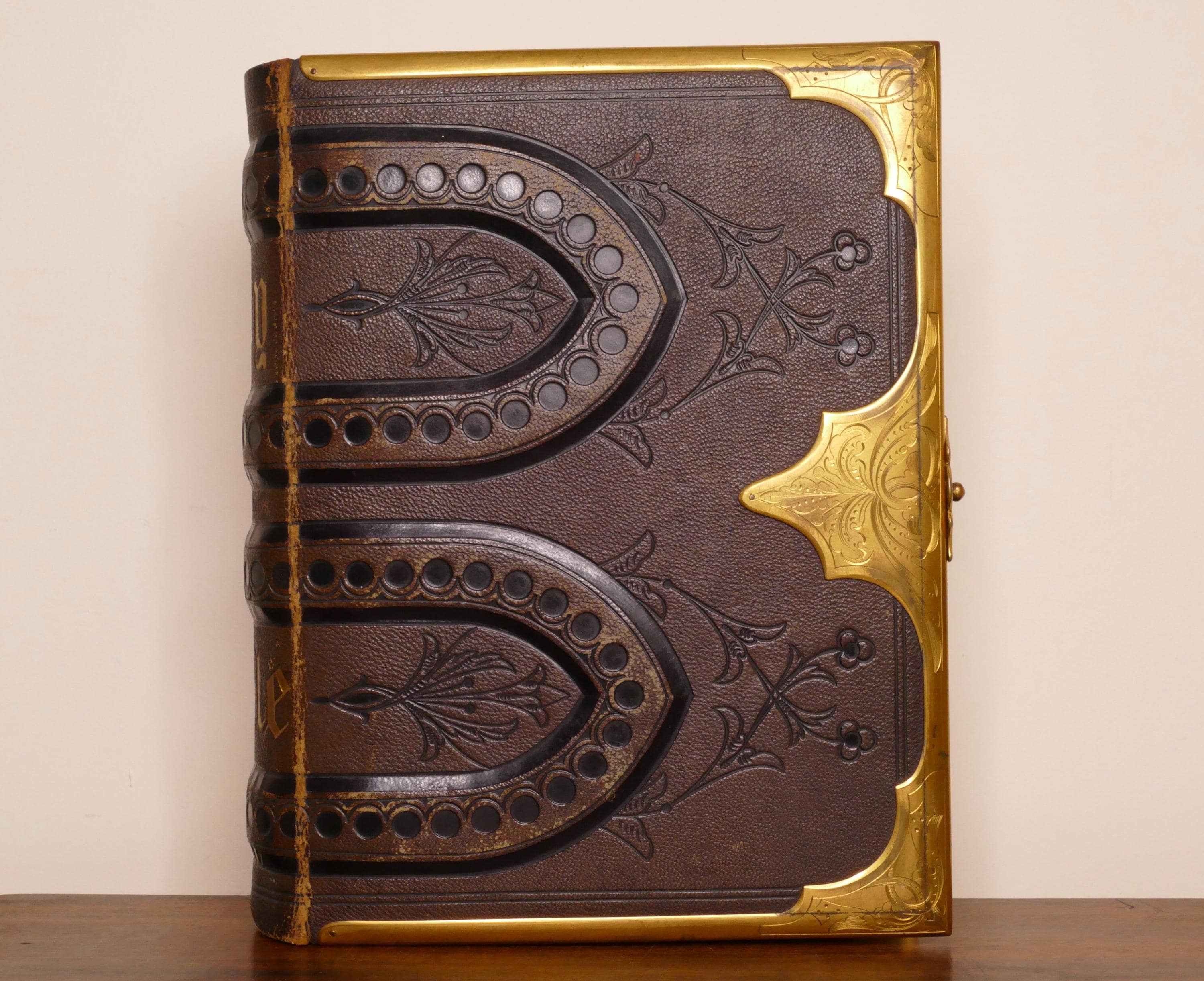 Antique Gothic Bible - Etsy