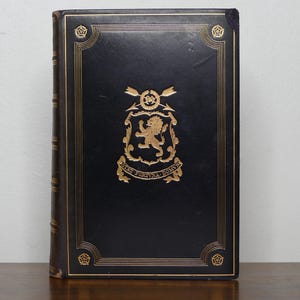 Antique 1913 Oxford Bible – Harrow School Prize Binding – Signed Letters by Headmaster Lionel Ford – Gilt Leather, Maps