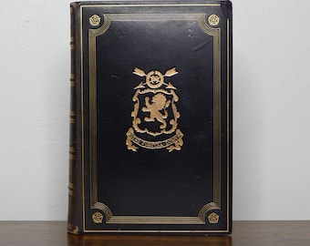 Antique Harrow School Bible – Prize Binding – Signed Letters by Headmaster Lionel Ford – Oxford, Gilt Leather Binding, Maps