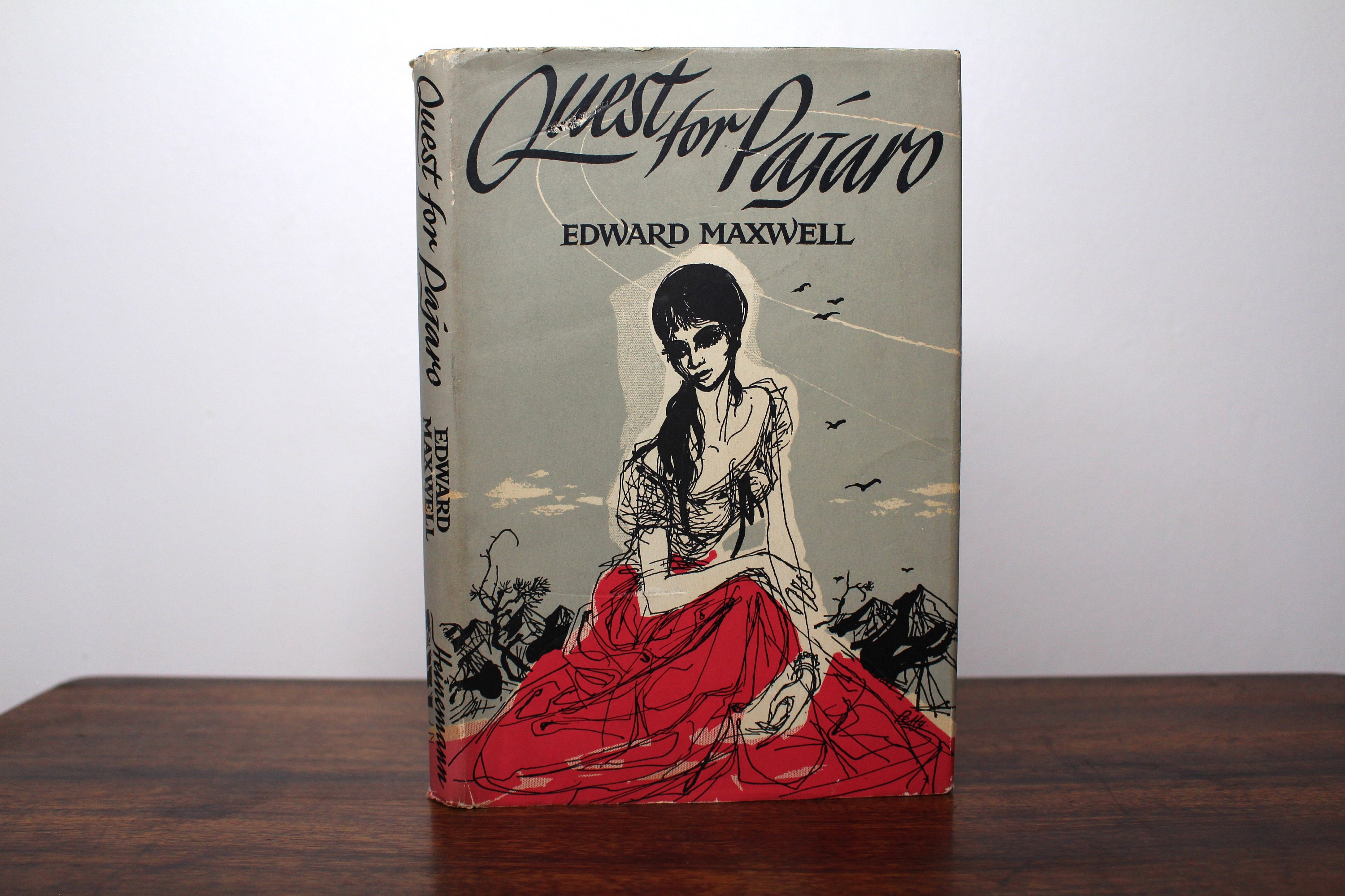 Quest for Pajaro by Edward Maxwell (Ted Allan) - First Edition, Heinemann, 1957 - Rare Vintage Mid Century Novel, Hardback with Dust Jacket