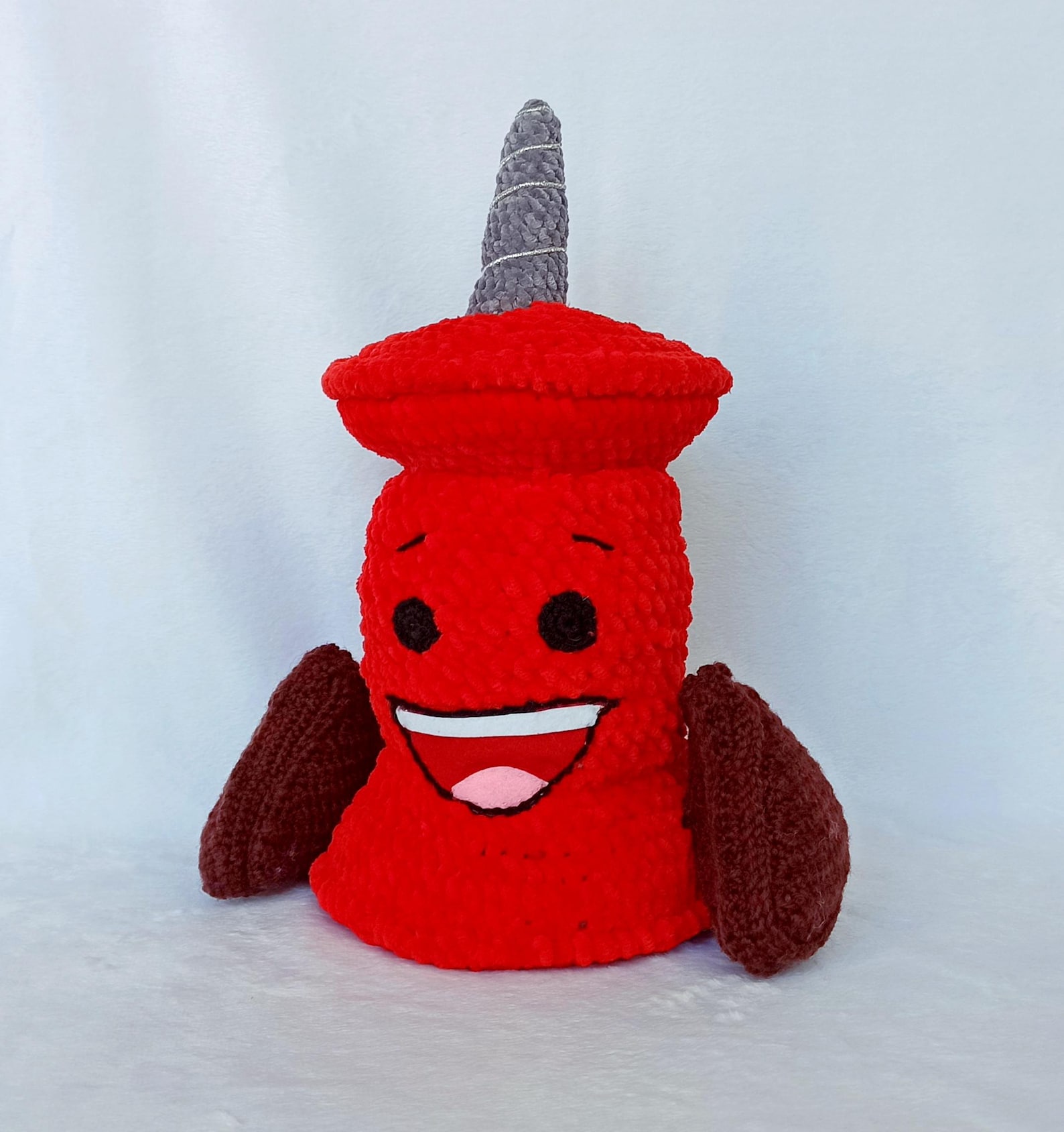 Inanimate Insanity Pin Crochet Plush 12” (32 Cm) Animatic Battle - Etsy