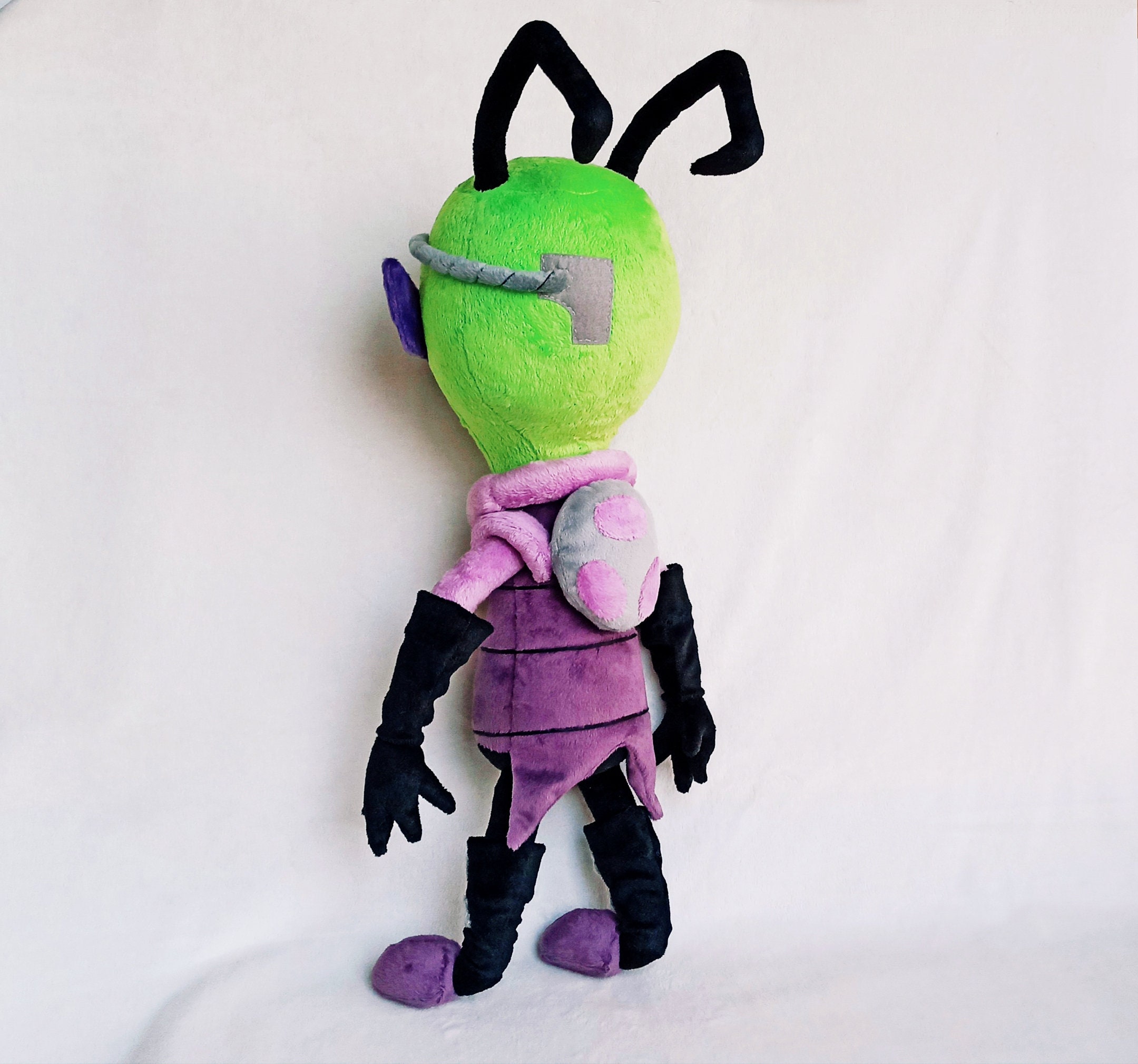 invader zim ぬいぐるみ　リュック 　インベーダー　ジム インベーダージムの謎の少女タクぬいぐるみ - Etsy 日本