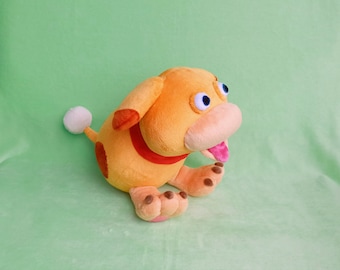 Pikmin 4 Yellow Dog Plushie Nintendo Made from drawing