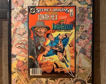 Vintage Jonah Hex and Black Condor: Secret Origins #21 12x18 Deconstructed Comic Book Poster