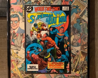 Vintage Superman and Batman #310 12x18 Deconstructed Comic Book Poster