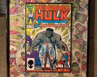 Vintage Hulk #324 12x18 Deconstructed Comic Book Poster (Finished Product)