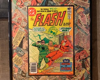Vintage Flash #303 12x18 Deconstructed Comic Book Poster (Ready Made)