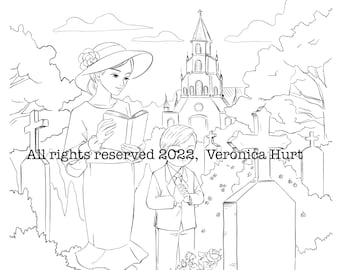 All Souls’ Day Coloring Page For Catholic Adults and Kids 6+