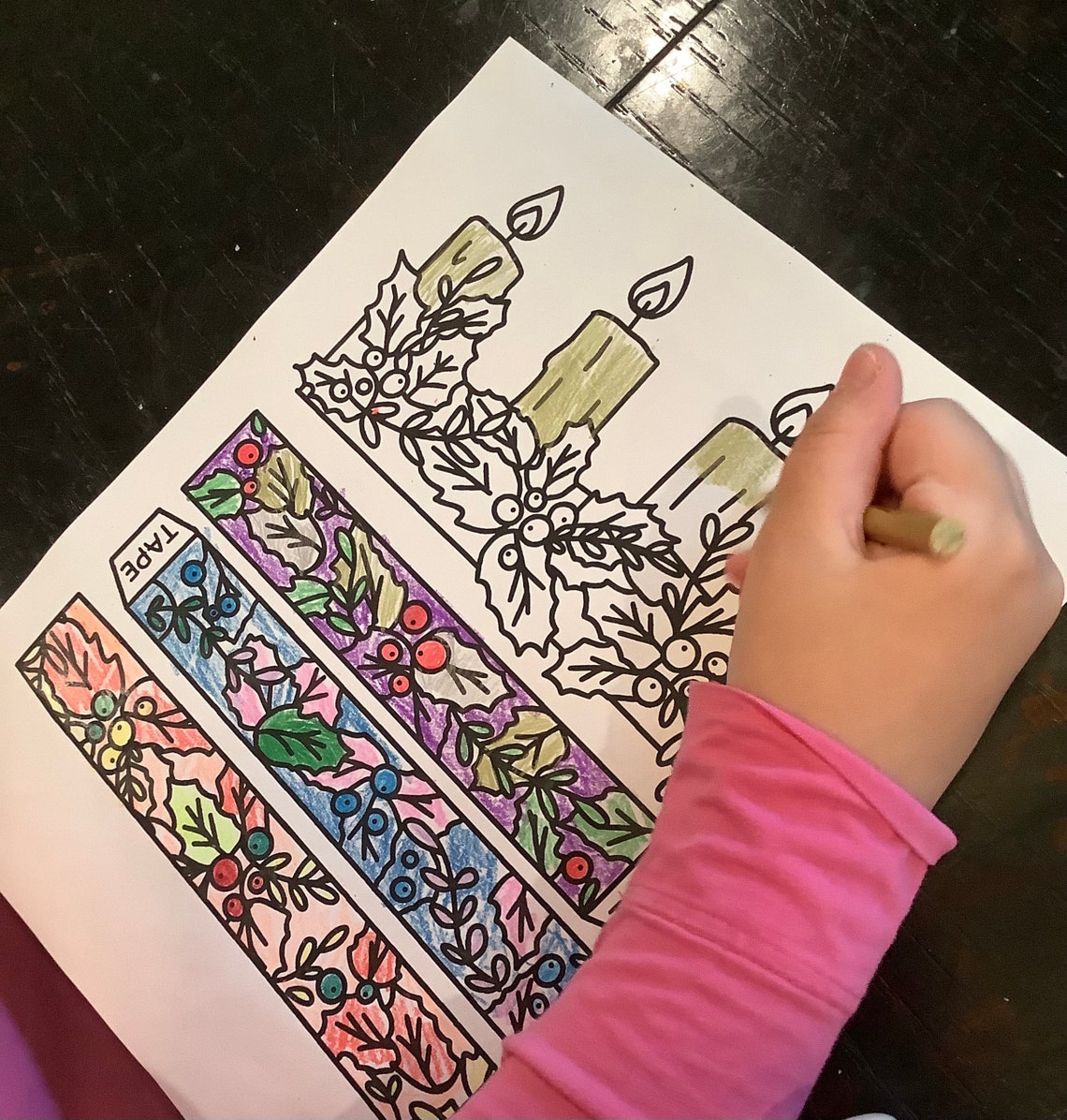 St. Lucy's Crown Coloring Craft St. Lucy's Wreath of Candles Coloring ...