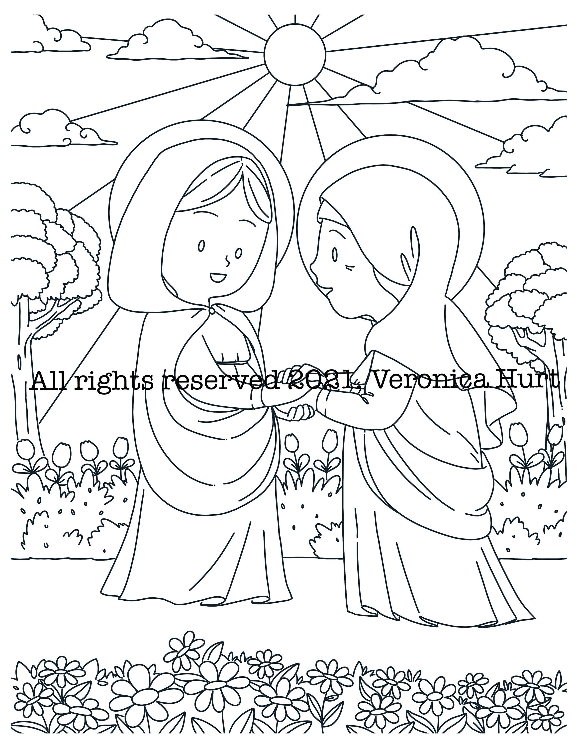 Elizabeth Bible Coloring Pages