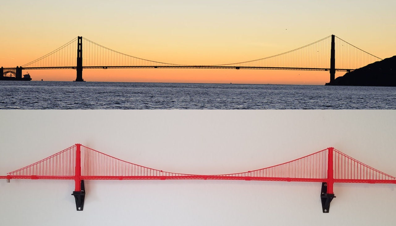Golden Gate Bridge Model Replica Etsy