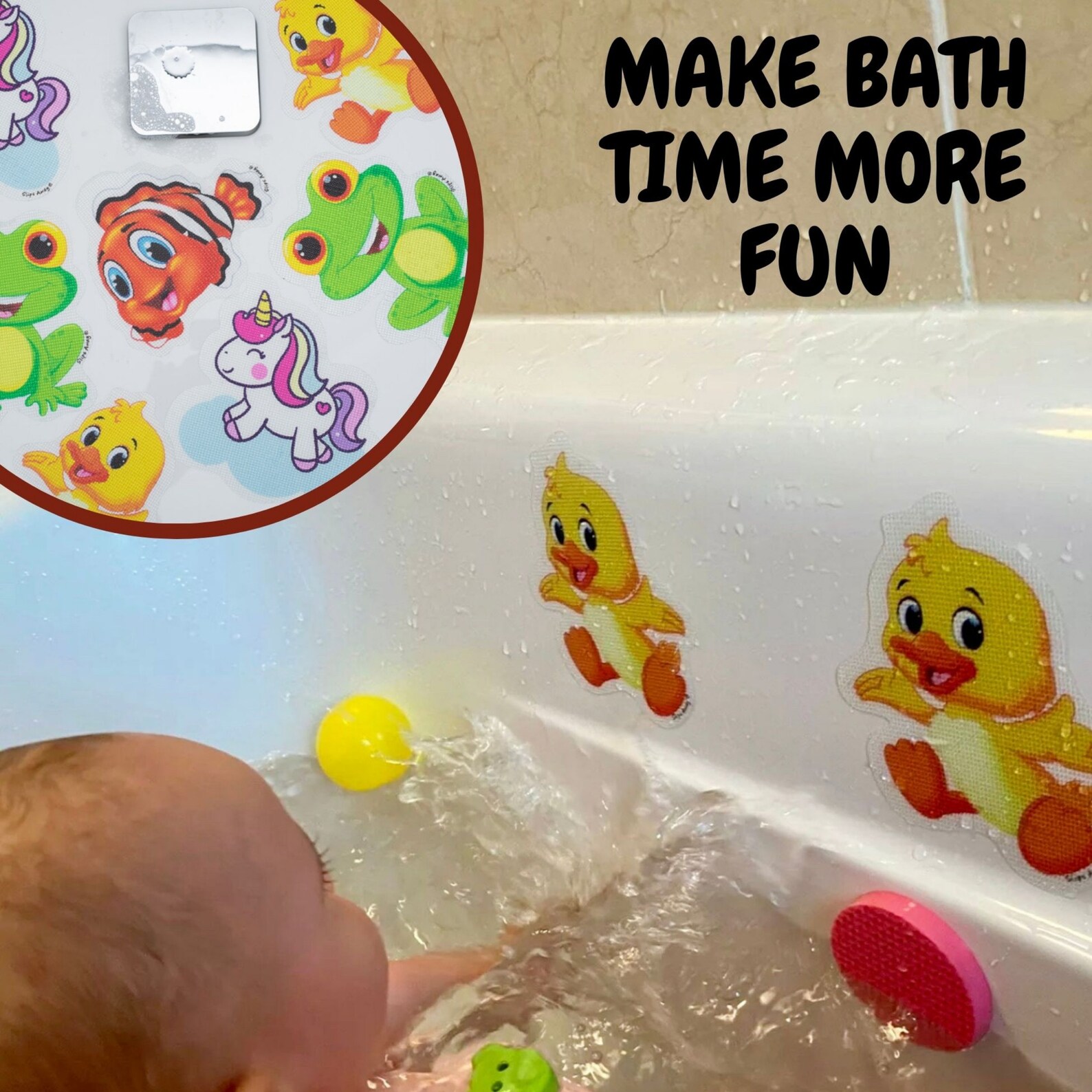 Anti Slip Bath Stickers for Kids and Baby Non Slip 5x Smiley Etsy