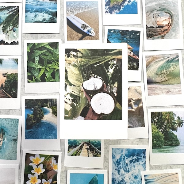 Pacchetto di adesivi per fughe estive in spiaggia tropicale per diario, bullet journal, diario di viaggio, pianificatore, diario spazzatura, adesivi estivi effimeri