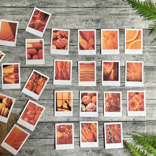 Aesthetic Orange Sticker Pack Image Inspired Twenty-Five Stickers for Journaling, Bullet Journal, Travel Journal, Junk Journal, Snail Mail
