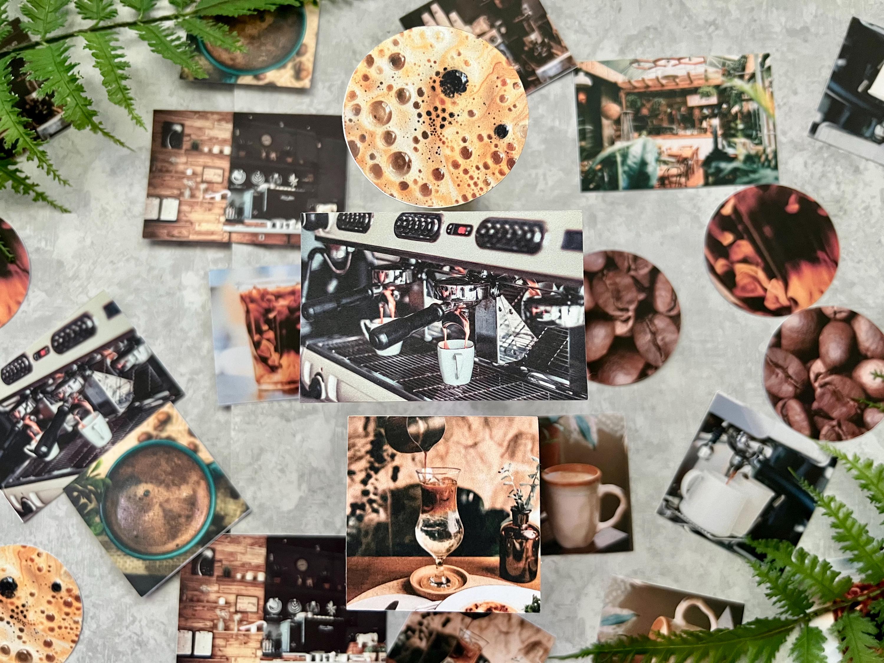 Iced Coffee Sticker Pack for Journaling, Bullet Journal, Planner, snail mail, Scrapbooking Supplies, Coffee Shop Aesthetic decal for barista