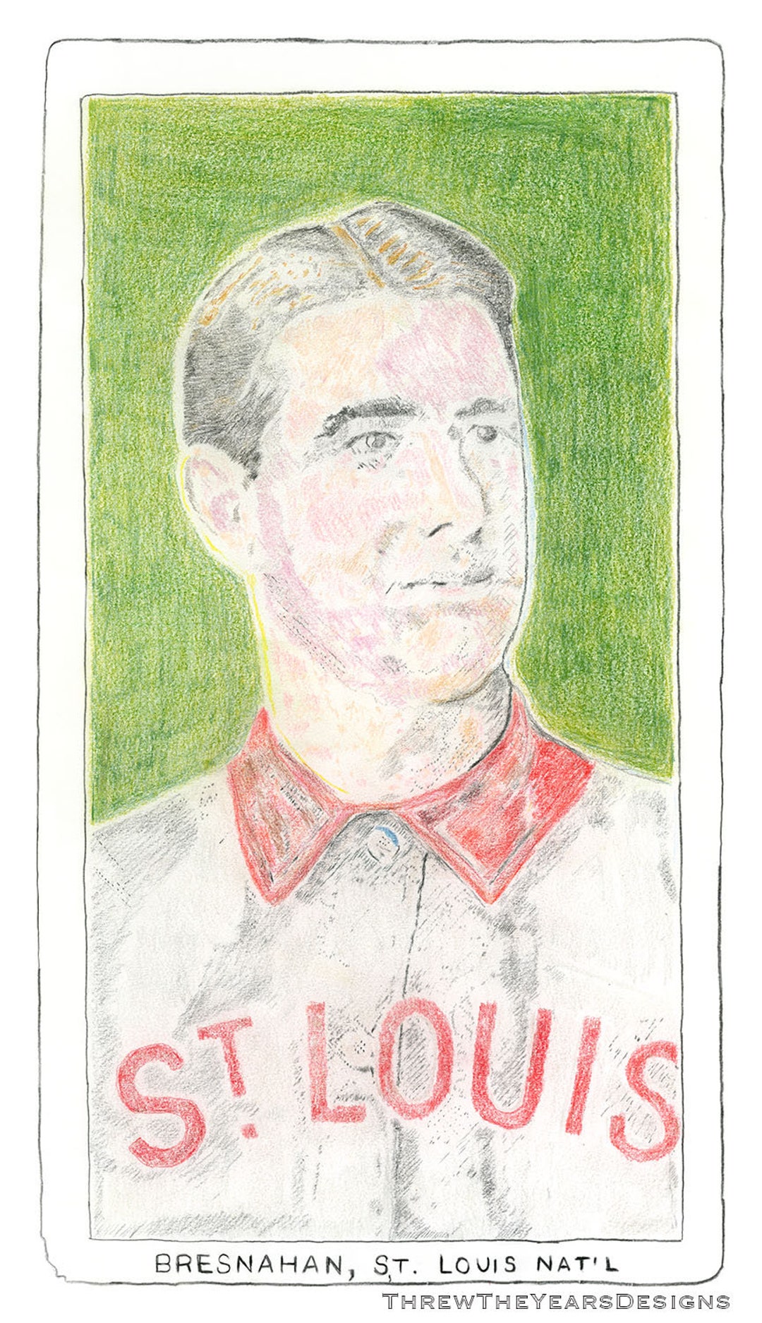 Roger Bresnahan, St. Louis Cardinals, baseball card portrait]