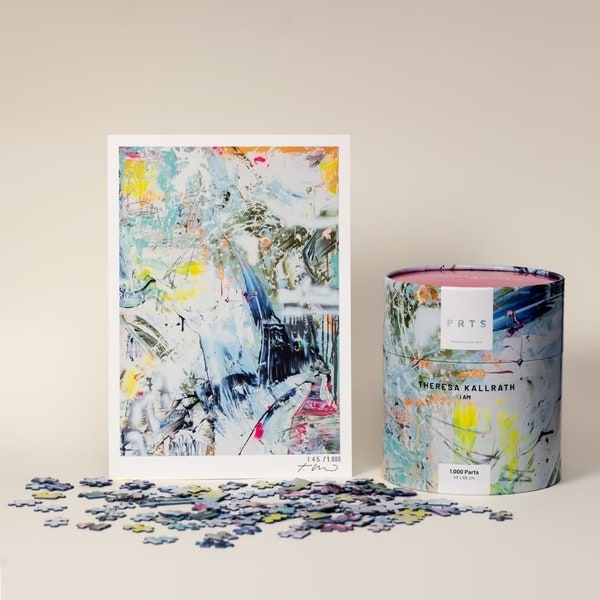 1.000 Teile Kunstpuzzle + Kunstdruck: I AM – Theresa Kallrath