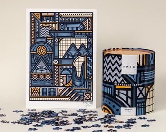 1,000-piece art puzzle + art print: Flipper – Alexander Isakov