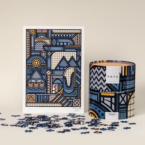 1,000 piece art puzzle + art print: Pinball - Alexander Isakov