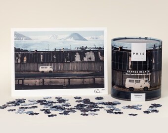 1,000 piece art puzzle + art print: Ghost Town at the End of the World – Hannes Becker