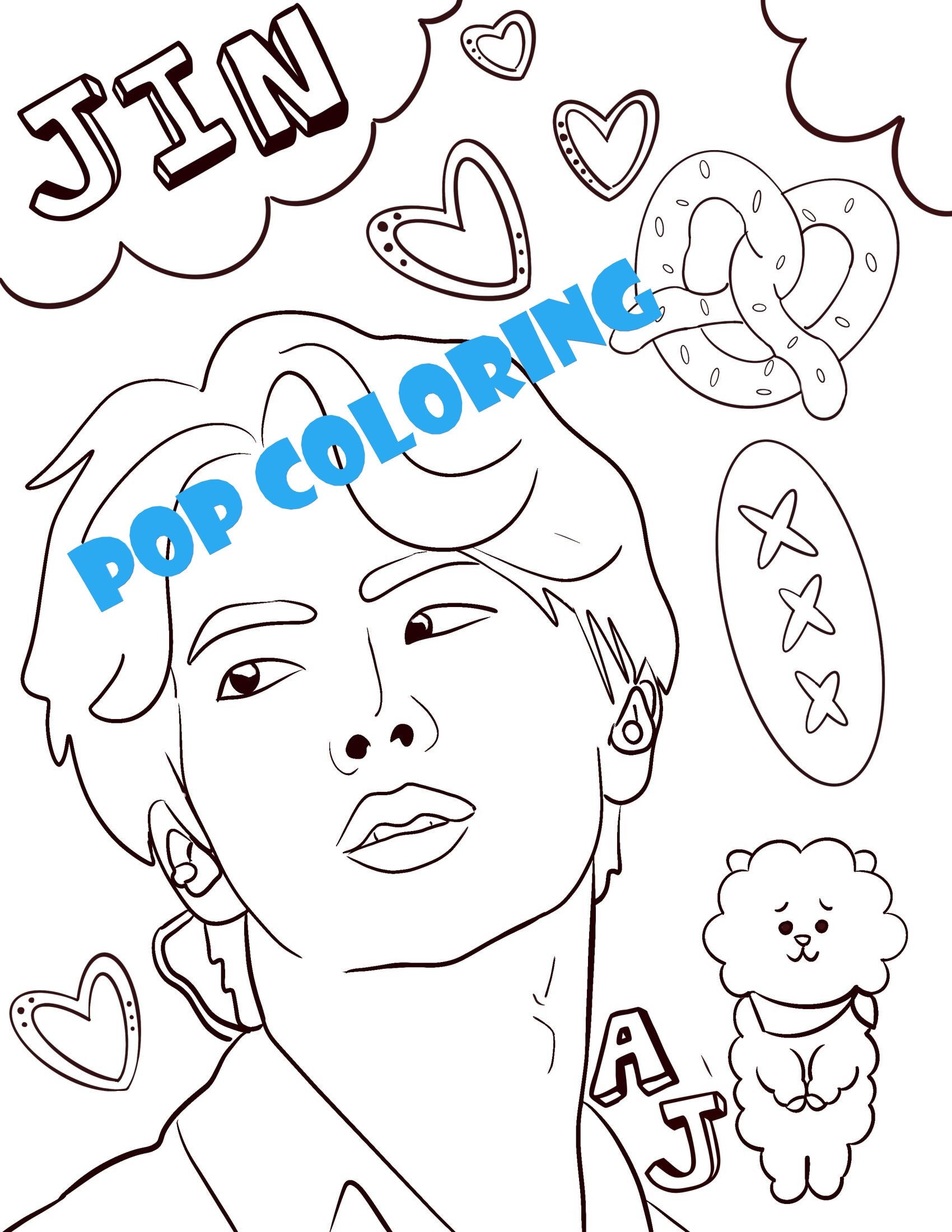 78 Bt21 Christmas Coloring Pages  HD