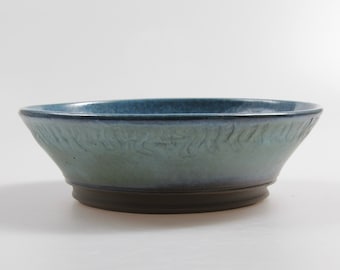 Kom van keramiek "Scarab", turquoise kom met de hand gemaakt op de pottenbakkersschijf