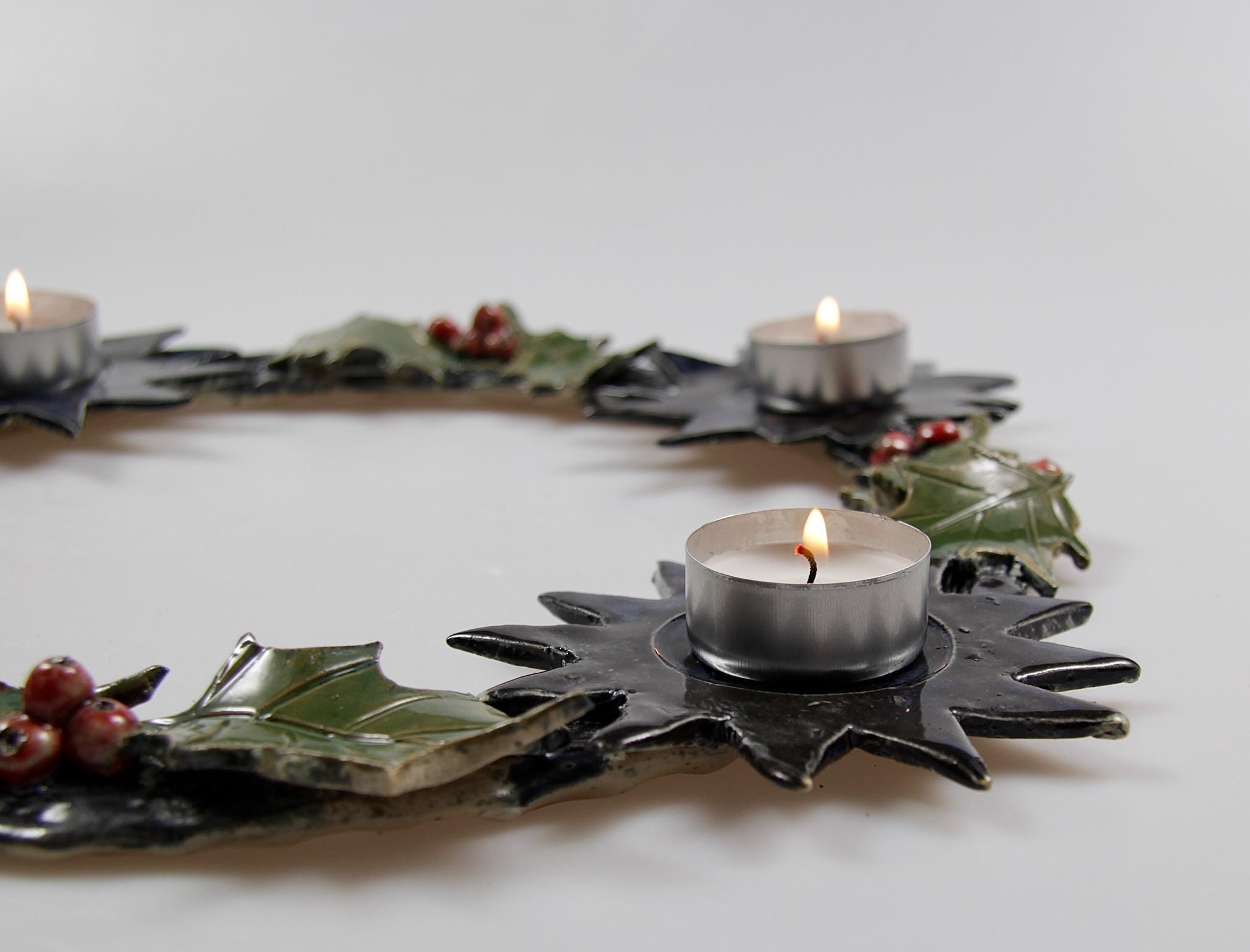 Keramik Adventskranz 