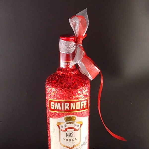 Glitter Liquor Bottle Etsy