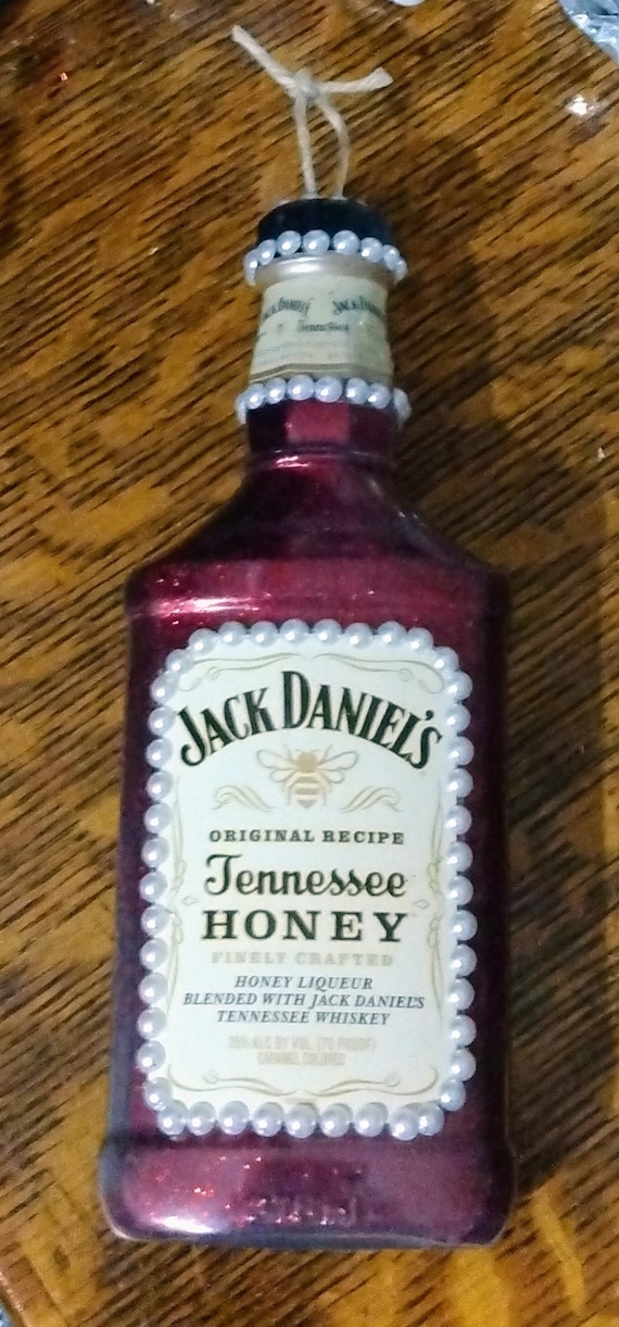 Jack Daniels Honey Whisky Bottle Christmas Ornament 