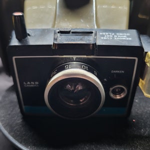 Vintage,  Plastic Brown Polaroid Land Camera, Color Pack II w/Manual