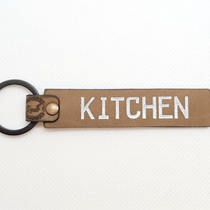 Leather Keyring • Keyring • Personalized Gift • Personalized Keyring • Full Grain Cowhide Leather Gift