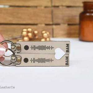 Code Schlüsselanhänger für Paare - Musik Spoti. code Schlüsselanhänger Personalisiert passende Herz Lied Keychain Freundschaft Geschenk