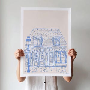 LE PETIT CHATEAU Giclée Fine Art Print, Paris Art, Minimalist Art, French Wall Art, Paris Drawing, Travel Print, Paris Illustration