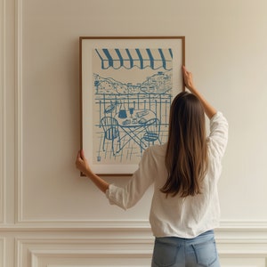 POSITANO Giclée Fine Art Print, Positano Italy Art, Minimalist Art, Travel Wall Art, Positano Drawing, Travel Print, Positano Illustration