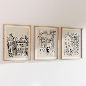 Paris Architecture Print: Minimalist Travel Art image 6