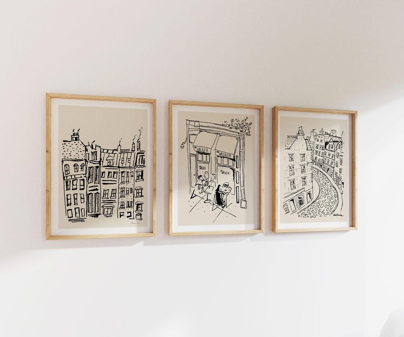 Paris Architecture Print: Minimalist Travel Art image 6