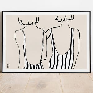 SIS No. 03 Giclée Fine Art Print, Sketch Illustration, Wall Decor, Art Print, Feminine Figure Art, Wall Art, Figure Drawing, Abstract Art