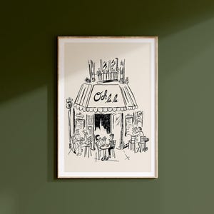 OOH LA LA Giclée Fine Art Print, Paris Art, Minimalist Art, French Wall Art, Paris Drawing, Travel Print, Paris Illustration