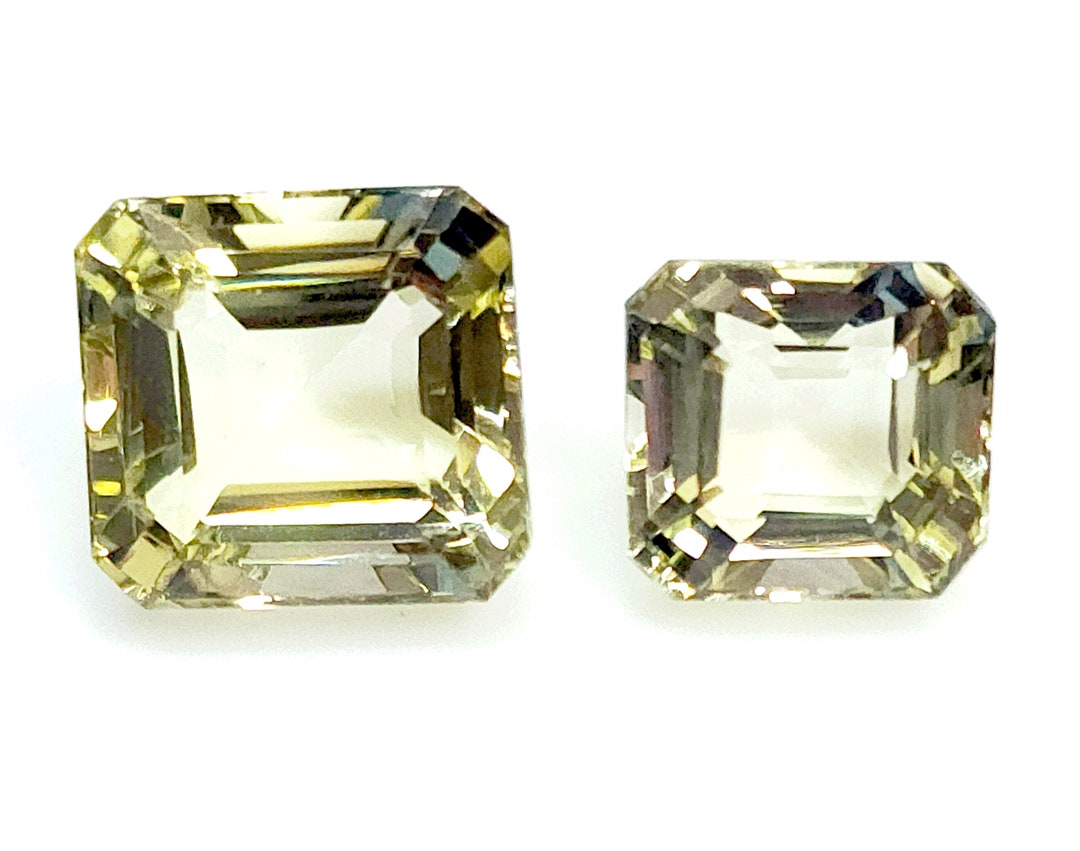 11910.0 Light Yellow Quartz Square Emerald Cut 15.5 X 14.5 Etsy