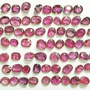 52048. Native Cut Rubine: 68 Stück, Sehr flach, 10 Karat