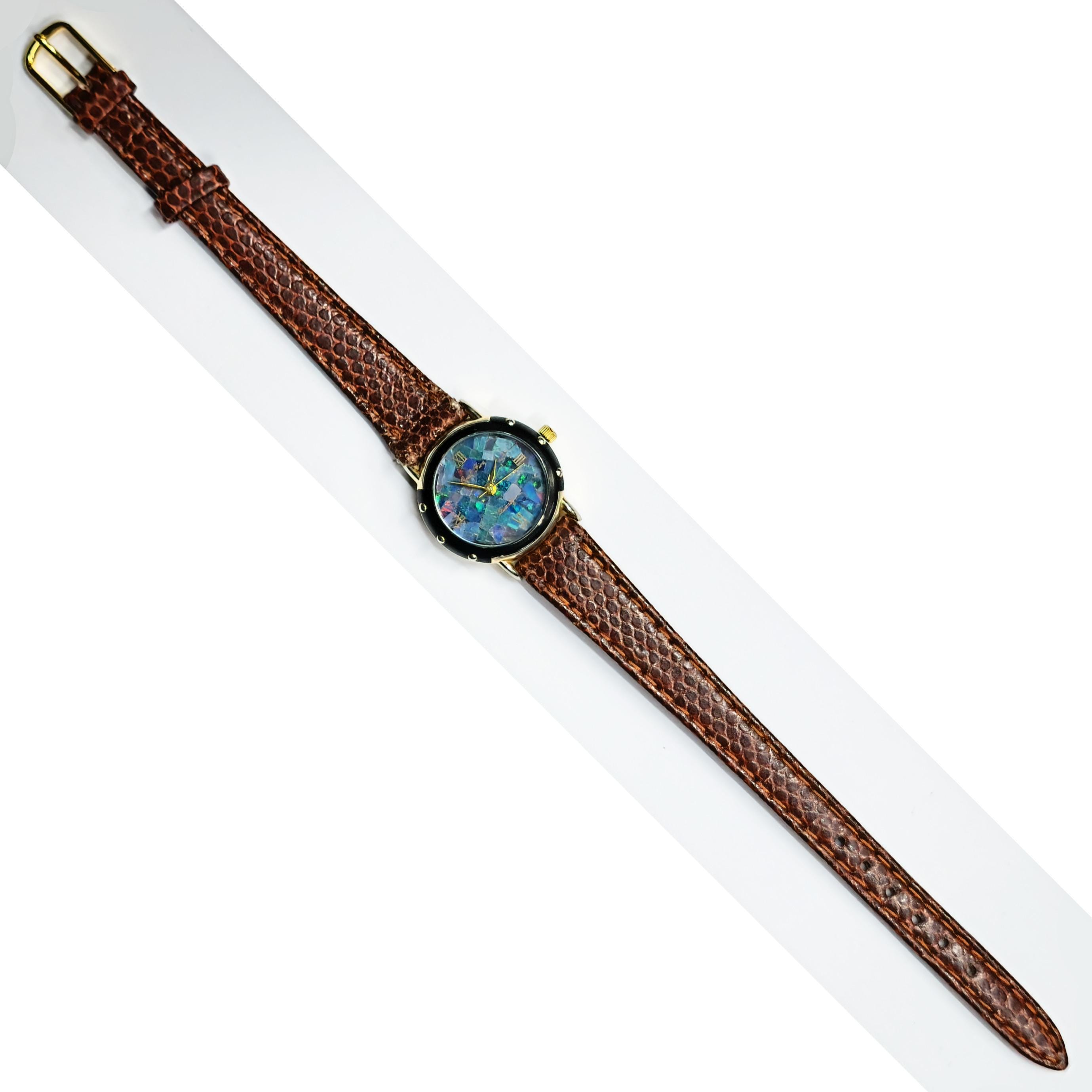Elizabeth Australian opal クォーツ腕時計 A1237 Elizabeth Australian opal クォーツ腕時計 A1237