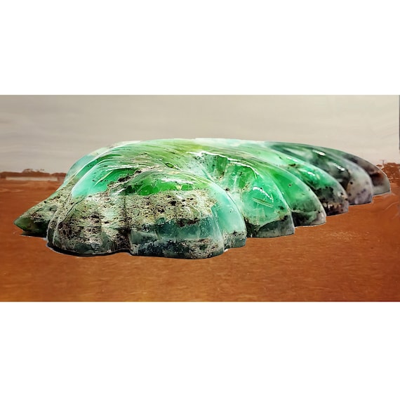53987. Chrysoprase Ayers Rock Carving: Natural Australian Stone, Proportional Replica